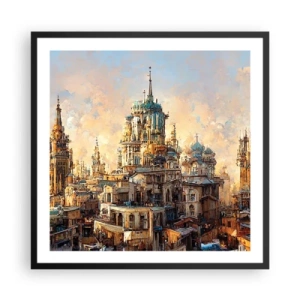Plakát v černém rámu - Město měst - 60x60 cm