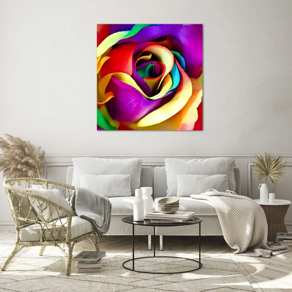 Obraz na skle - To není možné - 40x40 cm