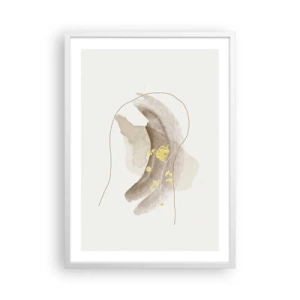 Plakát v bílém rámu - Vesmírná bytost - 50x70 cm