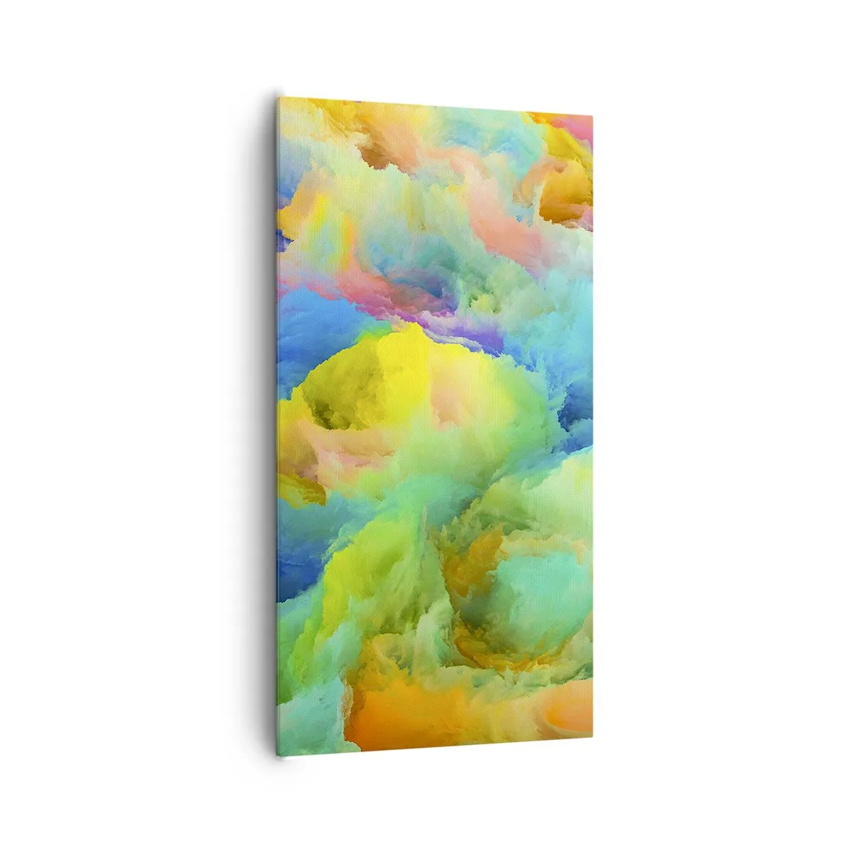 Obraz na plátně - Duhové chmýří - 65x120 cm