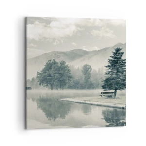 Obraz na plátně - Jezero ještě spí - 50x50 cm
