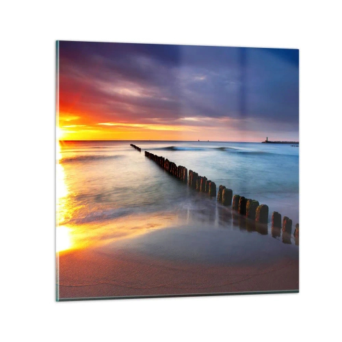 Obraz na skle - Poslouchej ticho - 30x30 cm