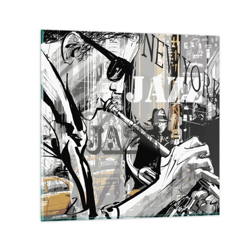 Obraz na skle - V rytmu New Yorku - 40x40 cm