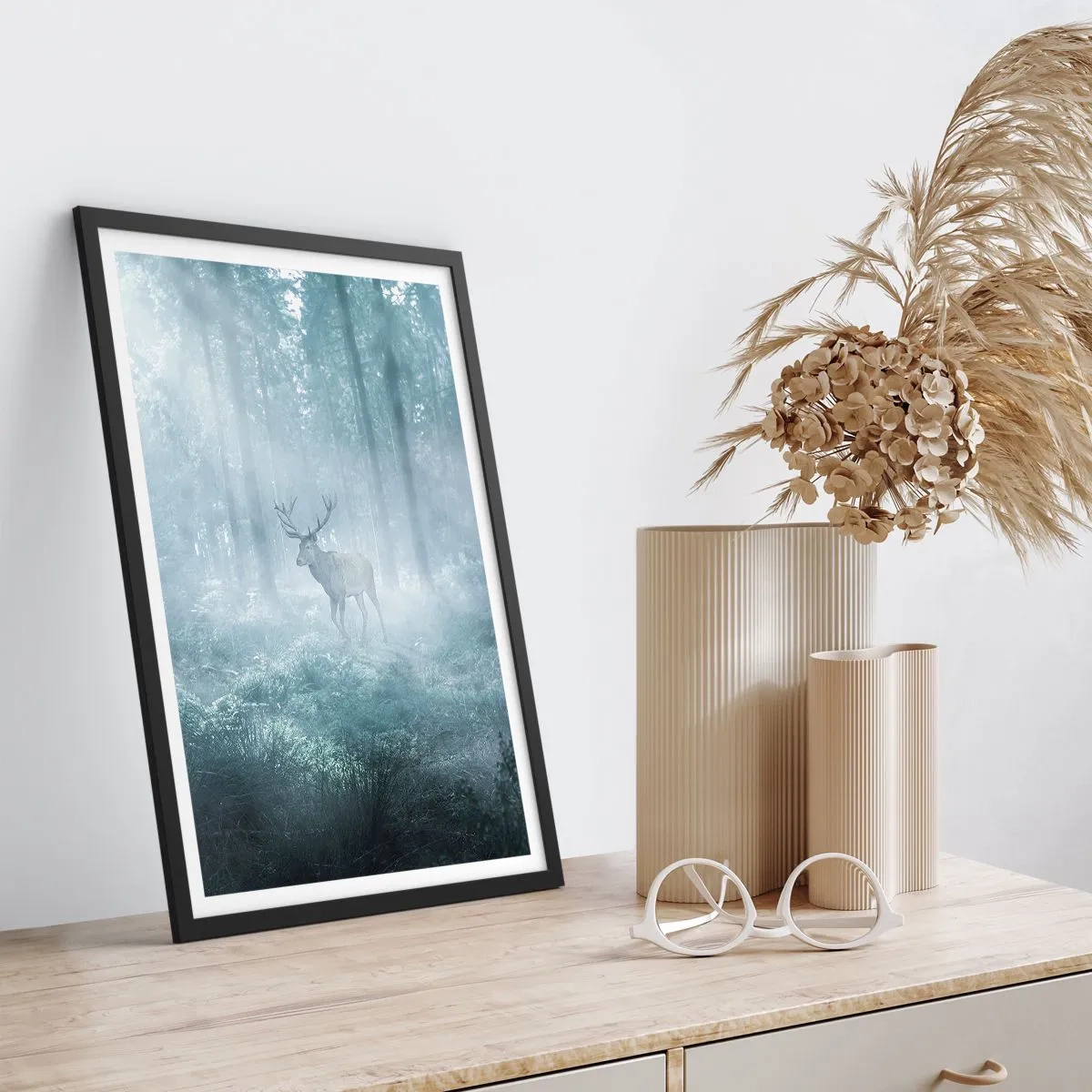 Plakát v černém rámu - Ranní obchůzka sídliště - 61x91 cm