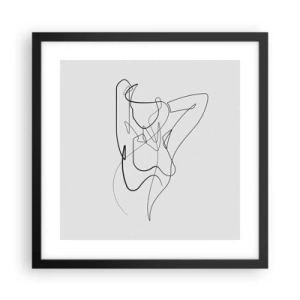 Plakát v černém rámu - Ty jsi záhada… - 40x40 cm