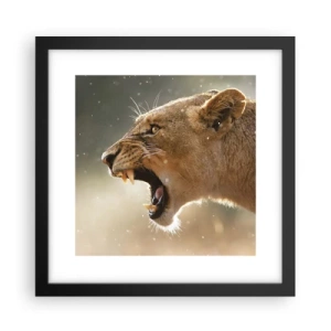 Plakát v černém rámu - Snaž se neposlouchat - 30x30 cm