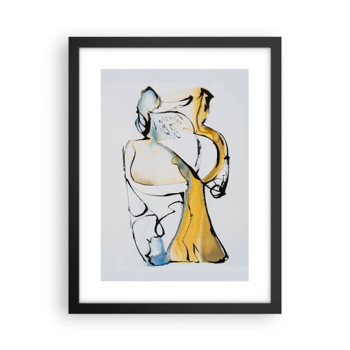 Plakát v černém rámu - Skleněná abstrakce - 30x40 cm