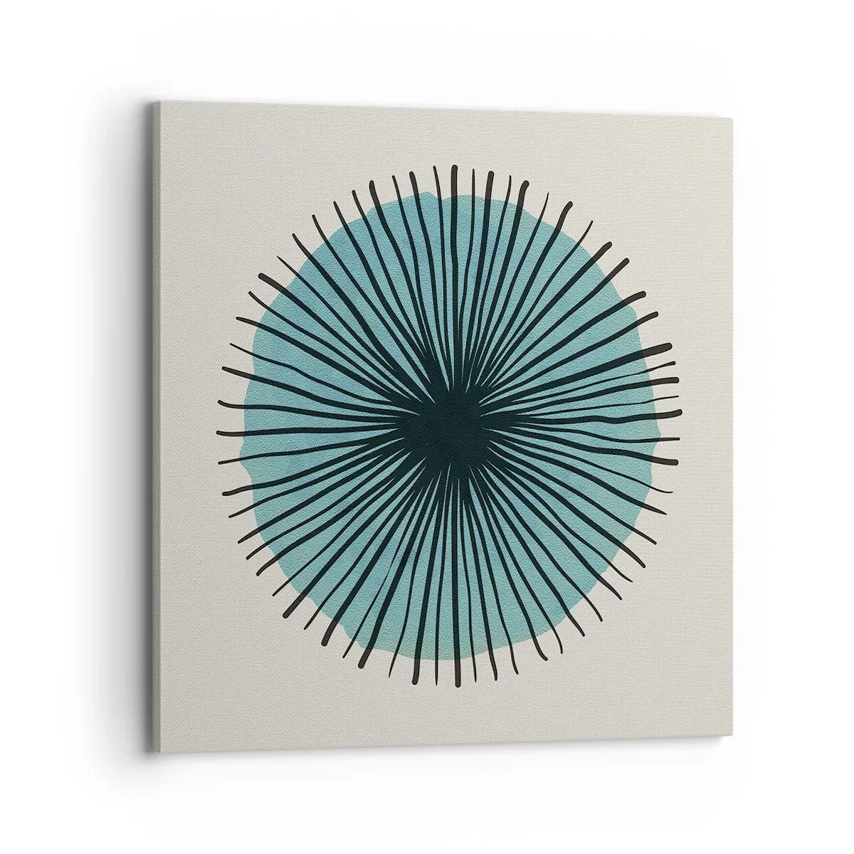 Obraz na plátně - Zářící modrá - 70x70 cm