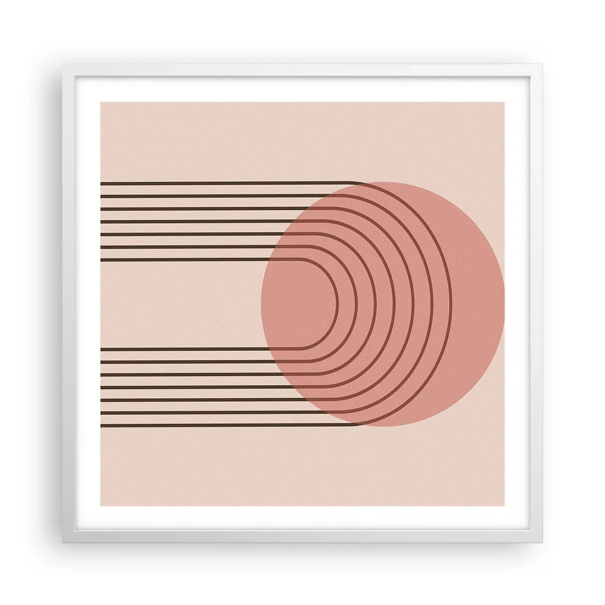 Plakát v bílém rámu - Neodolatelná přitažlivost - 60x60 cm