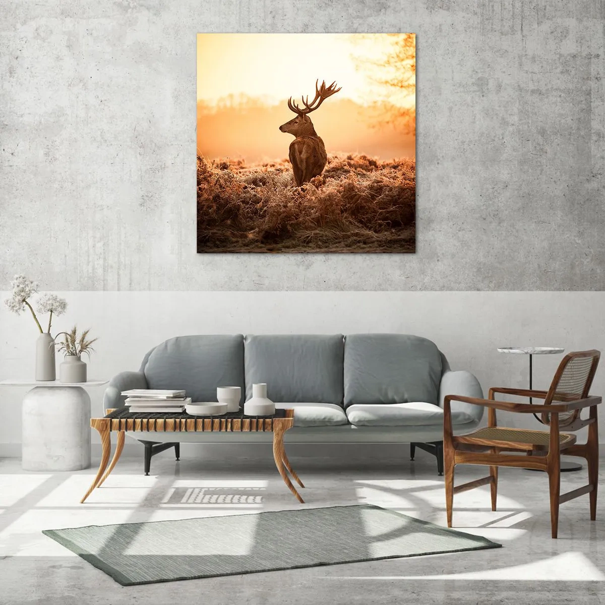 Obraz na skle - Pán na panství - 70x70 cm