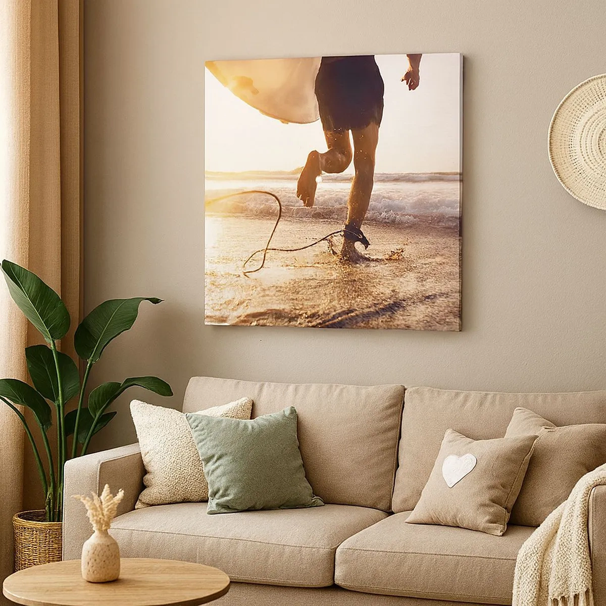 Obraz na plátně - Vstříc vlně - 30x30 cm