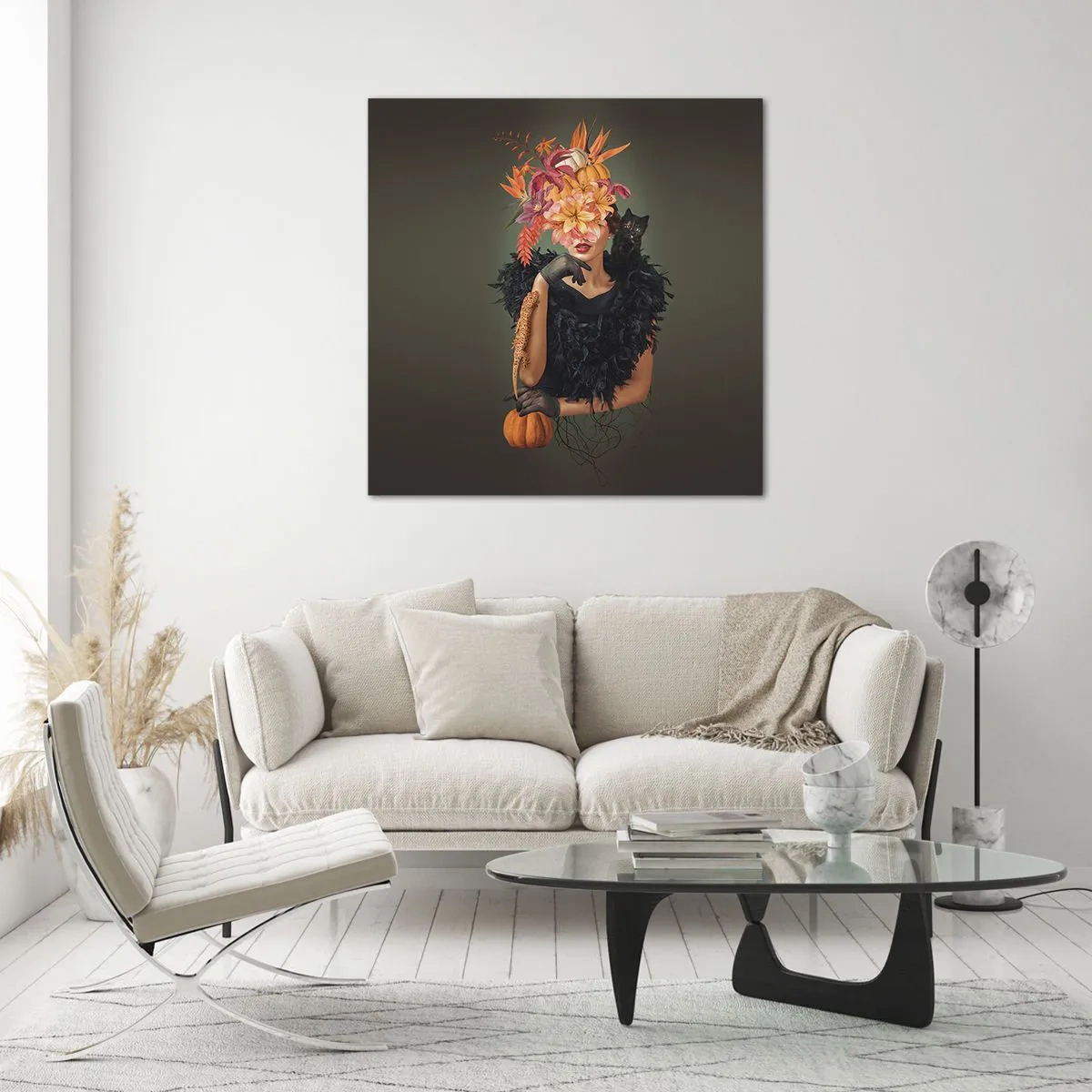 Obraz na skle - Kouzlo čarodějnice - 70x70 cm