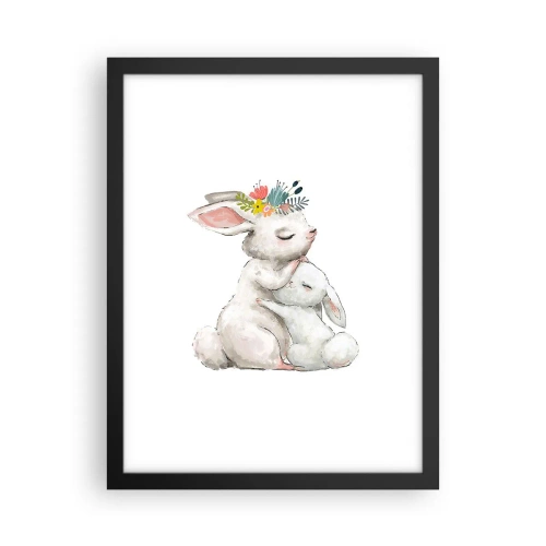 Plakát v černém rámu - Nejlepší je u mámy - 30x40 cm