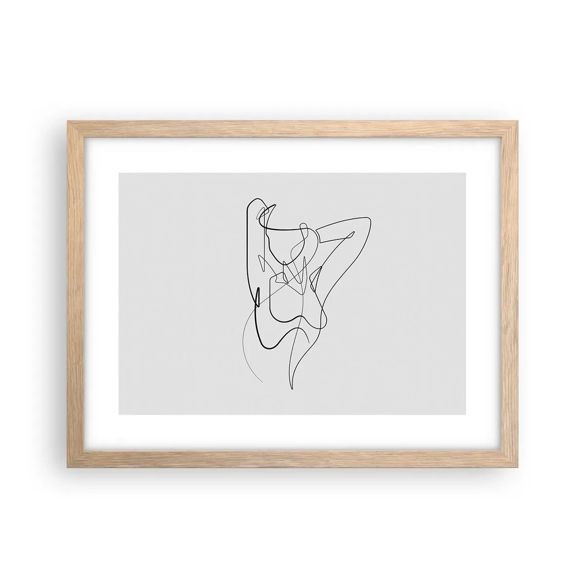 Plakát v rámu světlý dub - Ty jsi záhada… - 40x30 cm