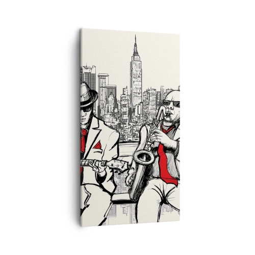 Obraz na plátně - Newyorská improvizace - 45x80 cm