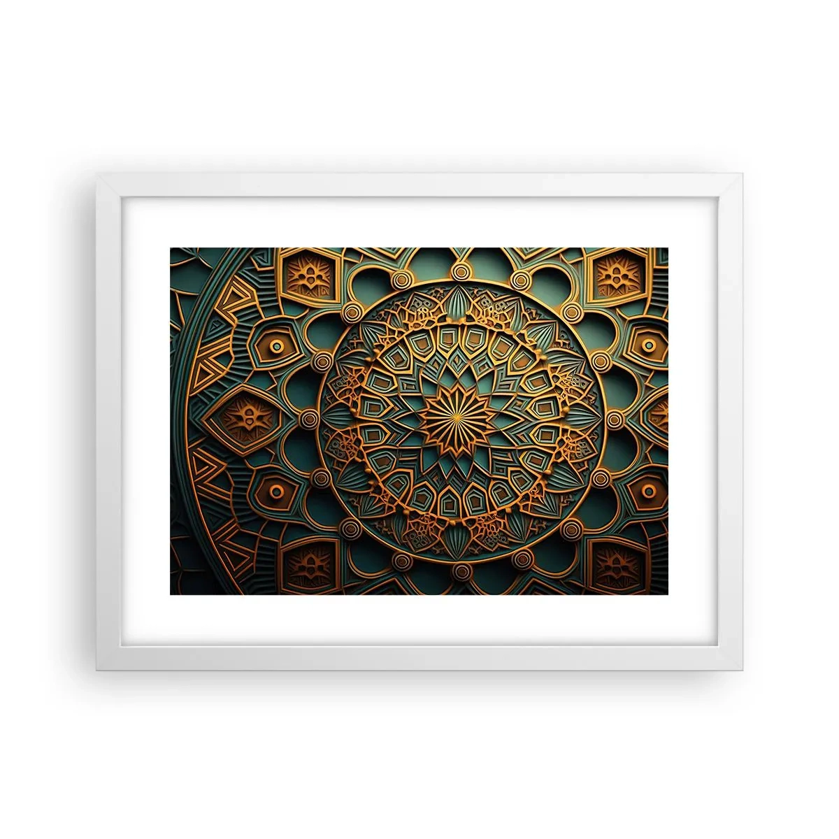 Plakát v bílém rámu - V arabském stylu - 40x30 cm