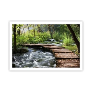 Plakát - U zpěněného vodopádu - 91x61 cm