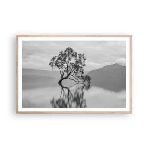 Plakát v rámu světlý dub - Existuje taková země - 91x61 cm