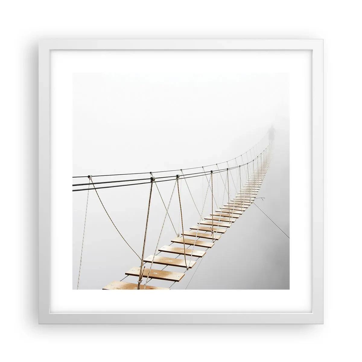 Plakát v bílém rámu - Kam vás zavede? - 40x40 cm