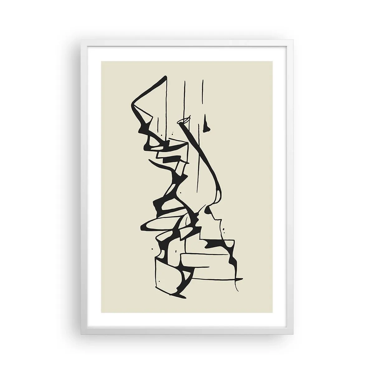 Plakát v bílém rámu - Možná krajina - 50x70 cm