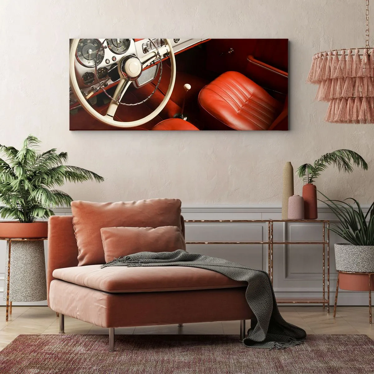 Obraz na plátně - Luxus ve stylu vintage - 160x50 cm