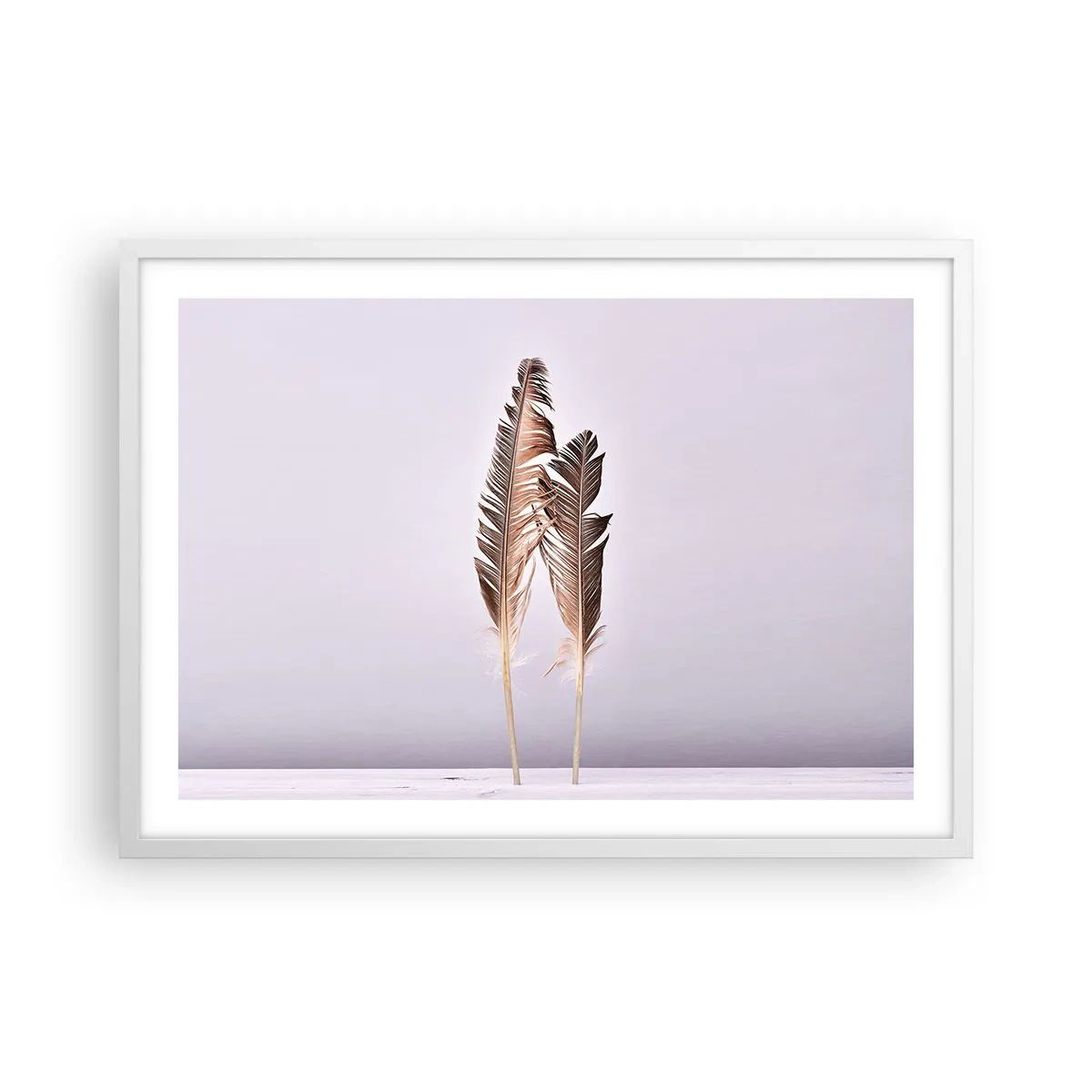 Plakát v bílém rámu - Proti nicotě - 70x50 cm