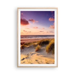 Plakát v rámu světlý dub - Už v létě voní vzduch - 61x91 cm