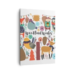 Obraz na plátně - Pohádkové svátky v lese - 70x100 cm