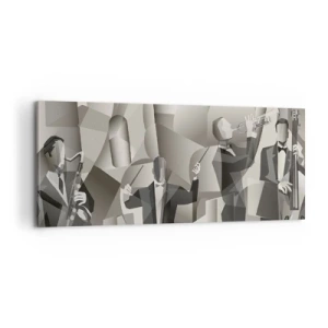 Obraz na plátně - V prostoru zvuků - 100x40 cm