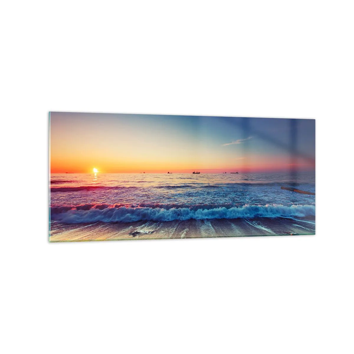Obraz na skle - Co je za obzorem? - 120x50 cm