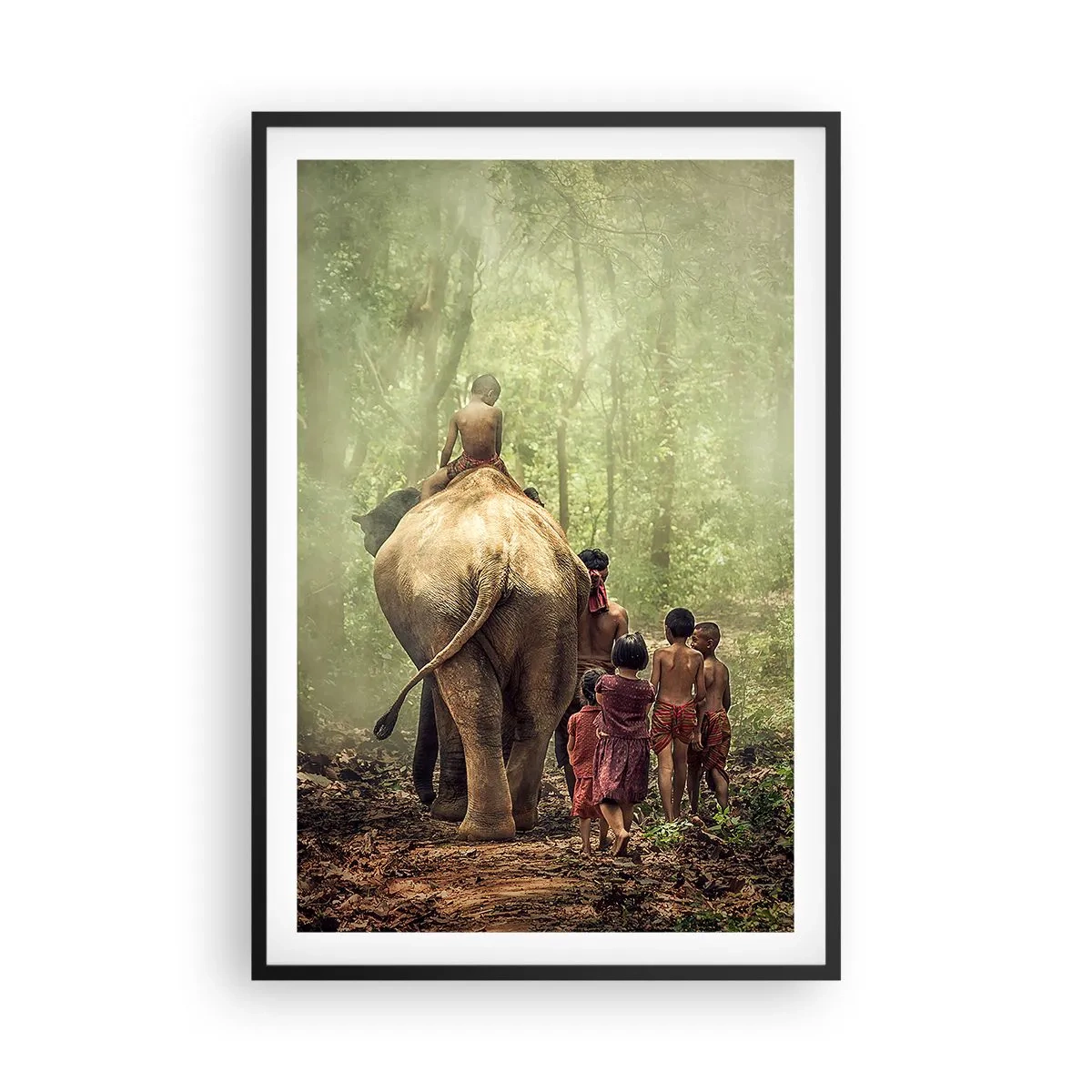 Plakát v černém rámu - Nová Kniha džunglí - 61x91 cm