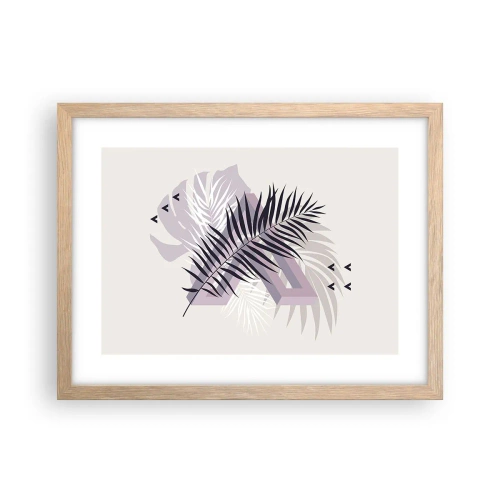 Plakát v rámu světlý dub - Stín stínu - 40x30 cm