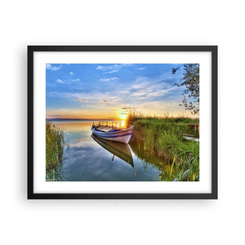 Plakát v černém rámu - Zátoka splněných snů - 50x40 cm