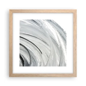 Plakát v rámu světlý dub - Orbitální kompozice - 30x30 cm