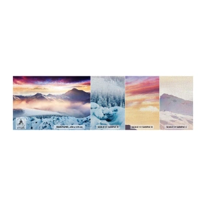 Vzor Fototapety Premium Canvas - Síla a čistota přírody - Krajina, hory, Zima - 100x30 cm