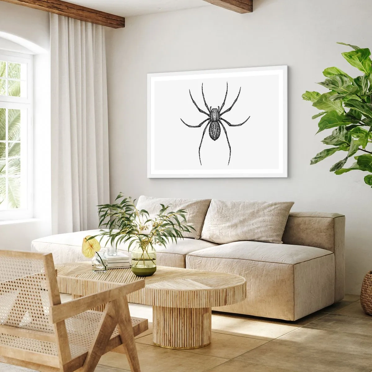 Plakát v bílém rámu - Znepokojivá přesnost - 50x40 cm