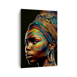 Obraz na plátně - Africká královna - 70x100 cm