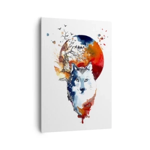 Obraz na plátně - Nosem na skle - 70x100 cm