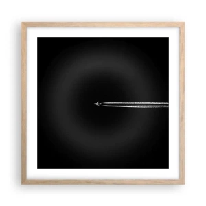 Plakát v rámu světlý dub - Do jiné dimenze - 50x50 cm