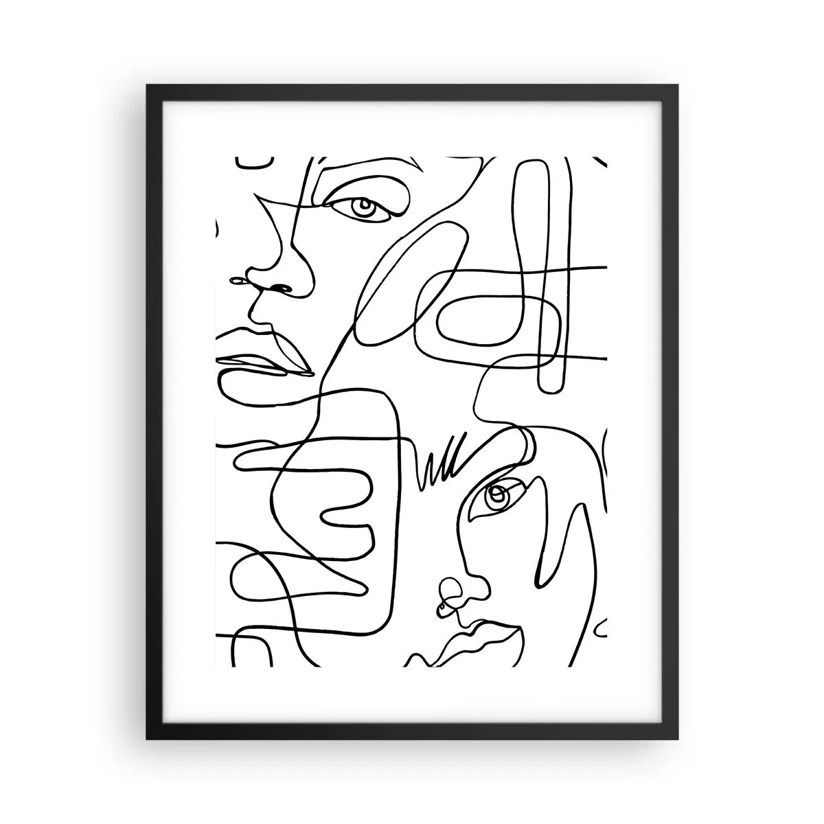 Plakát v černém rámu - Ve spletených emocích - 40x50 cm