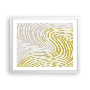 Plakát v bílém rámu - Kompozice s mírným ohybem - 50x40 cm
