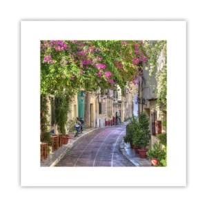 Plakát - Kvetoucí zákoutí - 30x30 cm