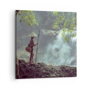 Obraz na plátně - Spřátelený s přírodou - 60x60 cm