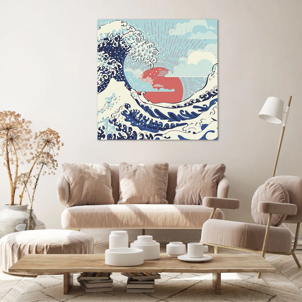 Obraz na plátně - Z japonských inspirací - 60x60 cm