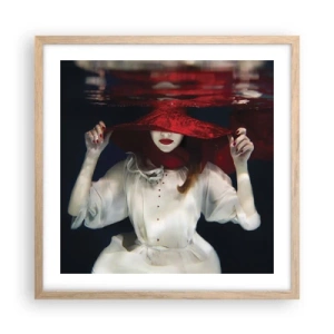 Plakát v rámu světlý dub - Divoženka - 50x50 cm