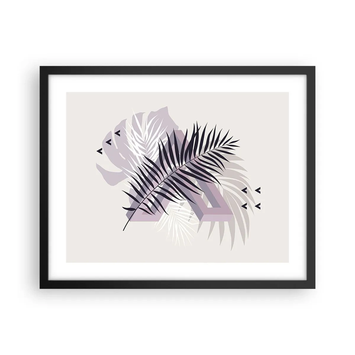 Plakát v černém rámu - Stín stínu - 50x40 cm