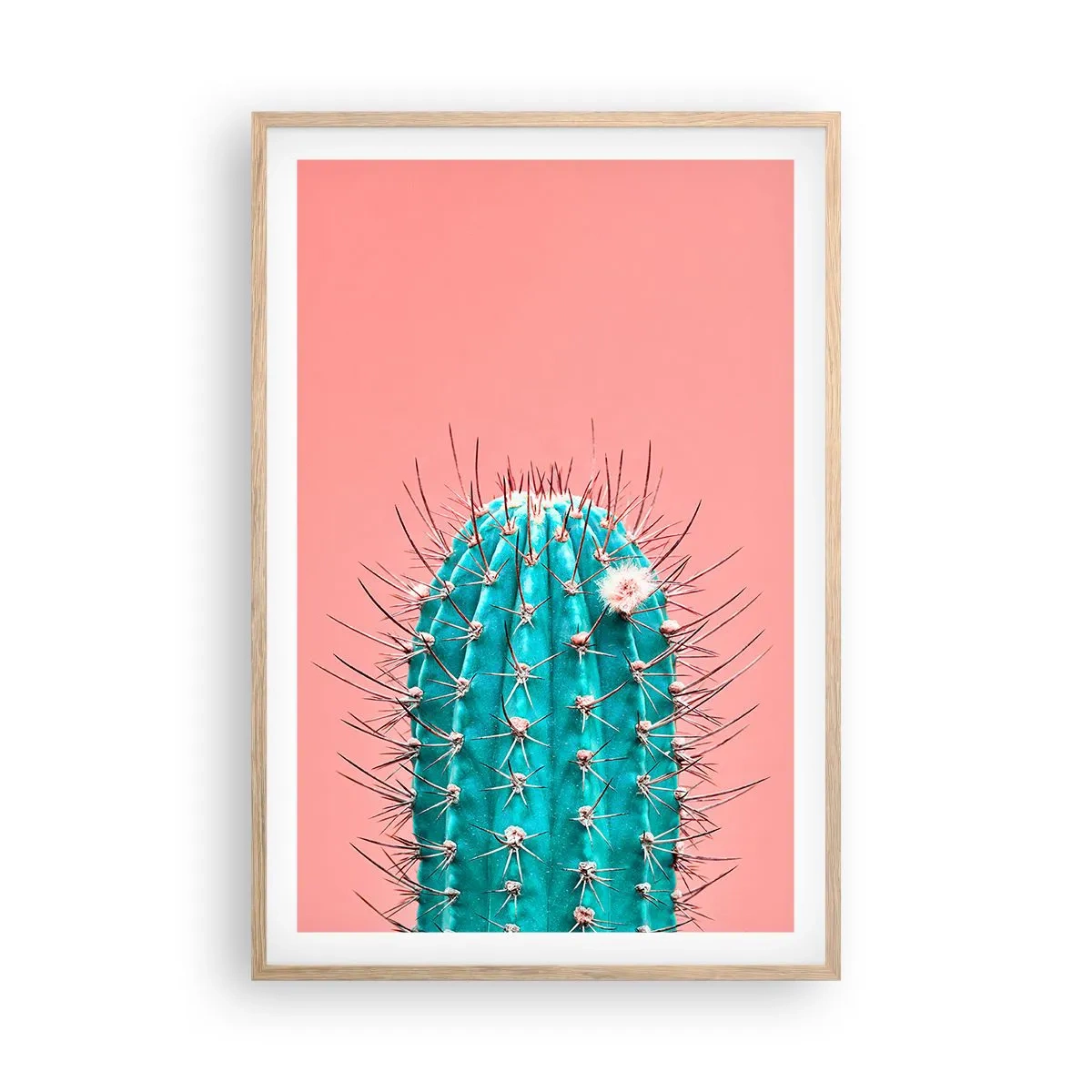 Plakát v rámu světlý dub - Jen koukej - 61x91 cm