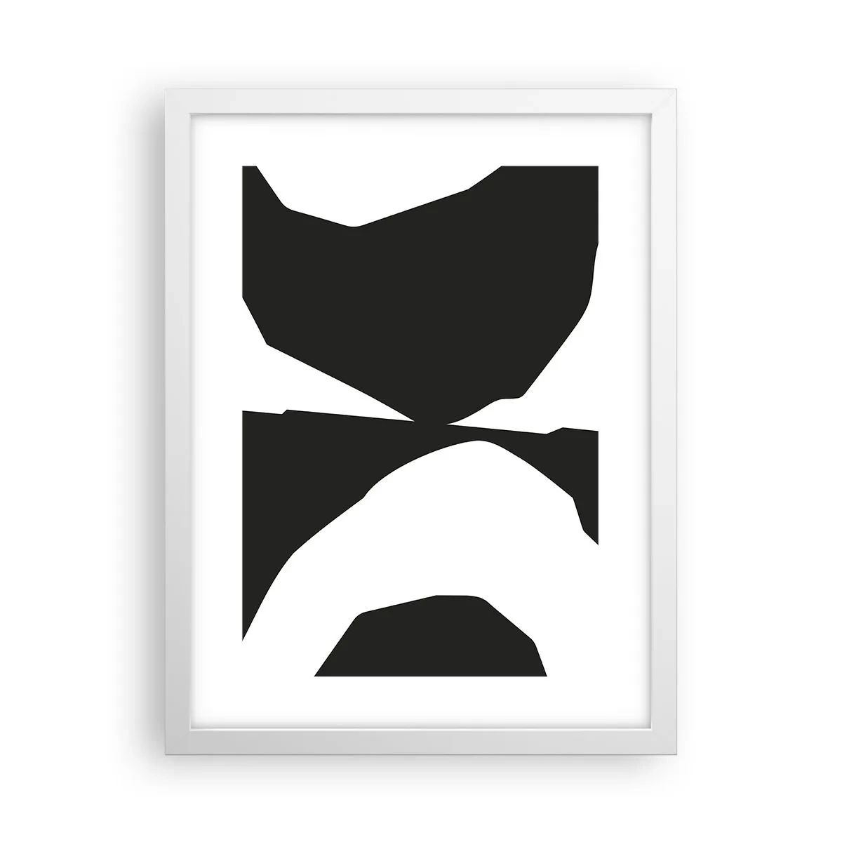 Plakát v bílém rámu - Positive-negative - 30x40 cm
