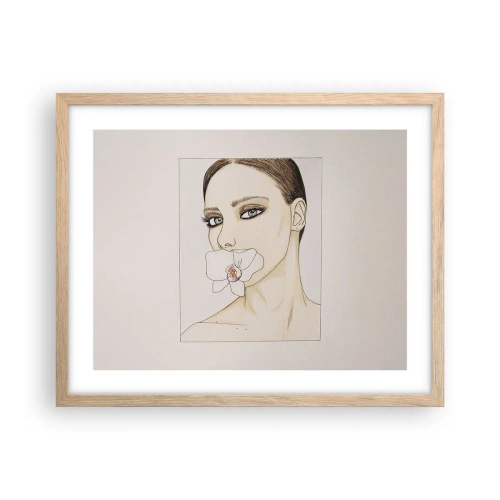 Plakát v rámu světlý dub - Symbol elegance a krásy - 50x40 cm