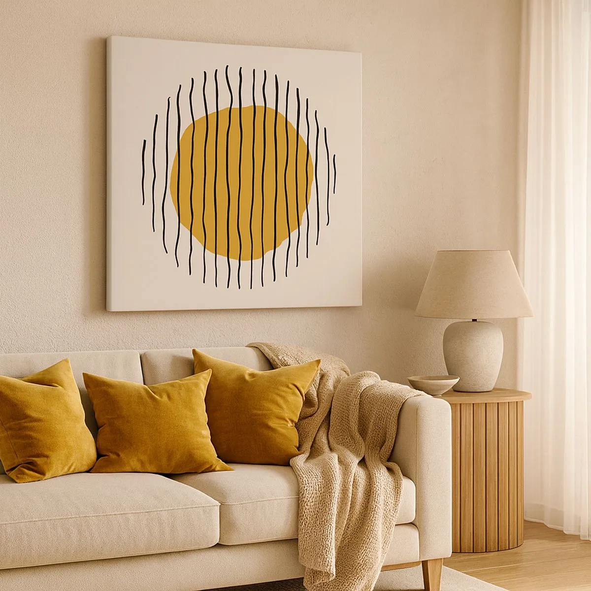 Obraz na plátně - Abstrakce chvějící se žárem - 30x30 cm